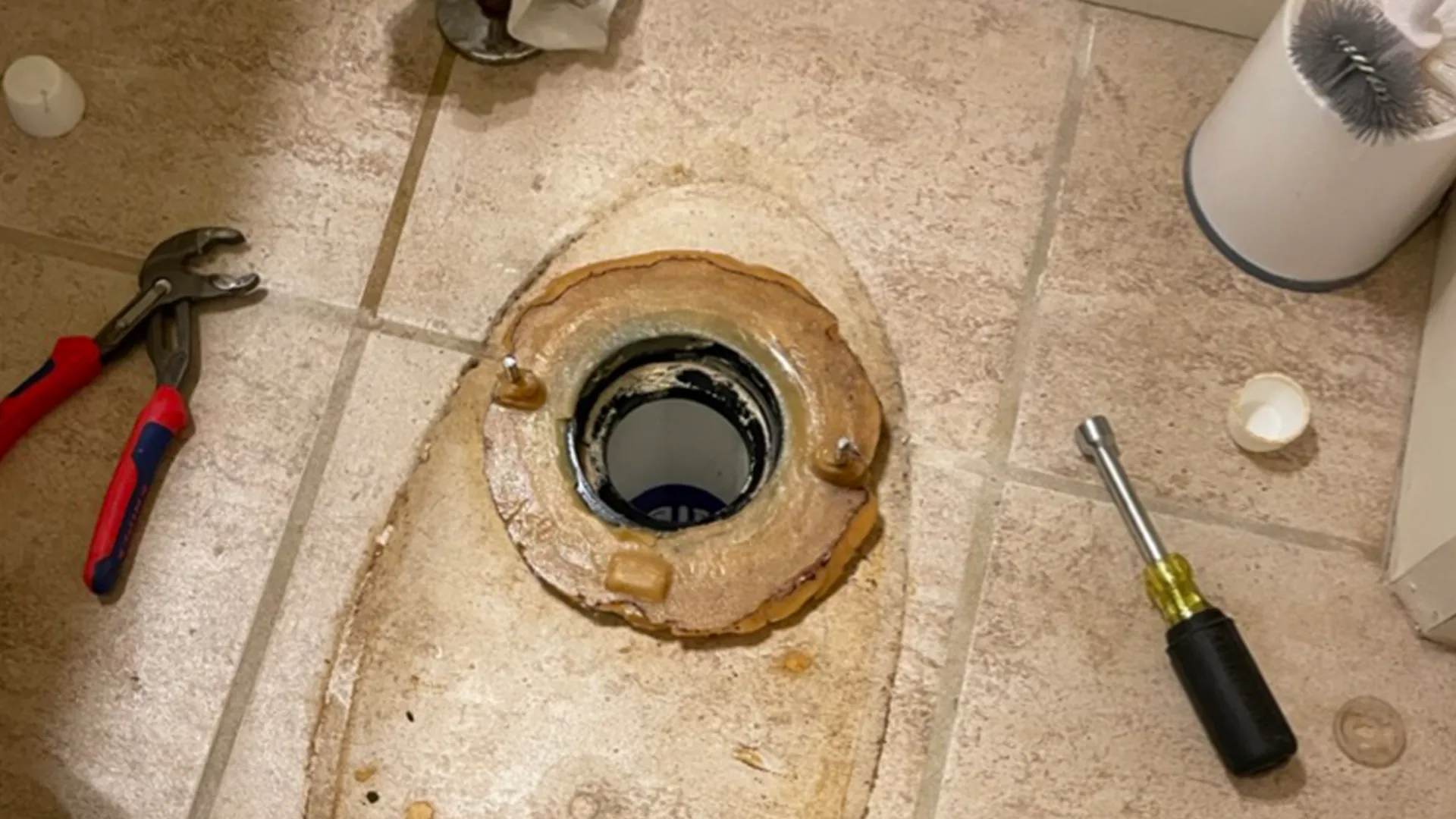 Clogged drain repair